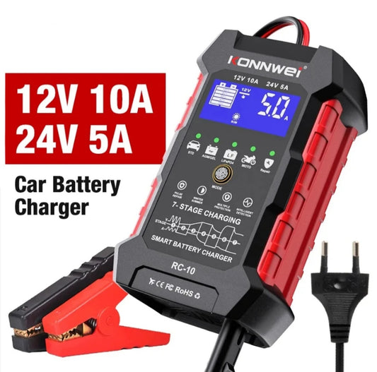 Konnwei RC-10 HELT NY/OANVÄND Batteriladdare 10Amp