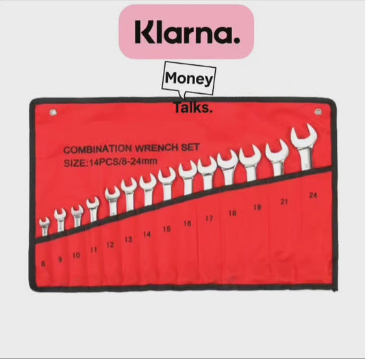 Kombinationsskruvnyckelset 14 delar 8-24mm Helt Nytt/Oanvänt
