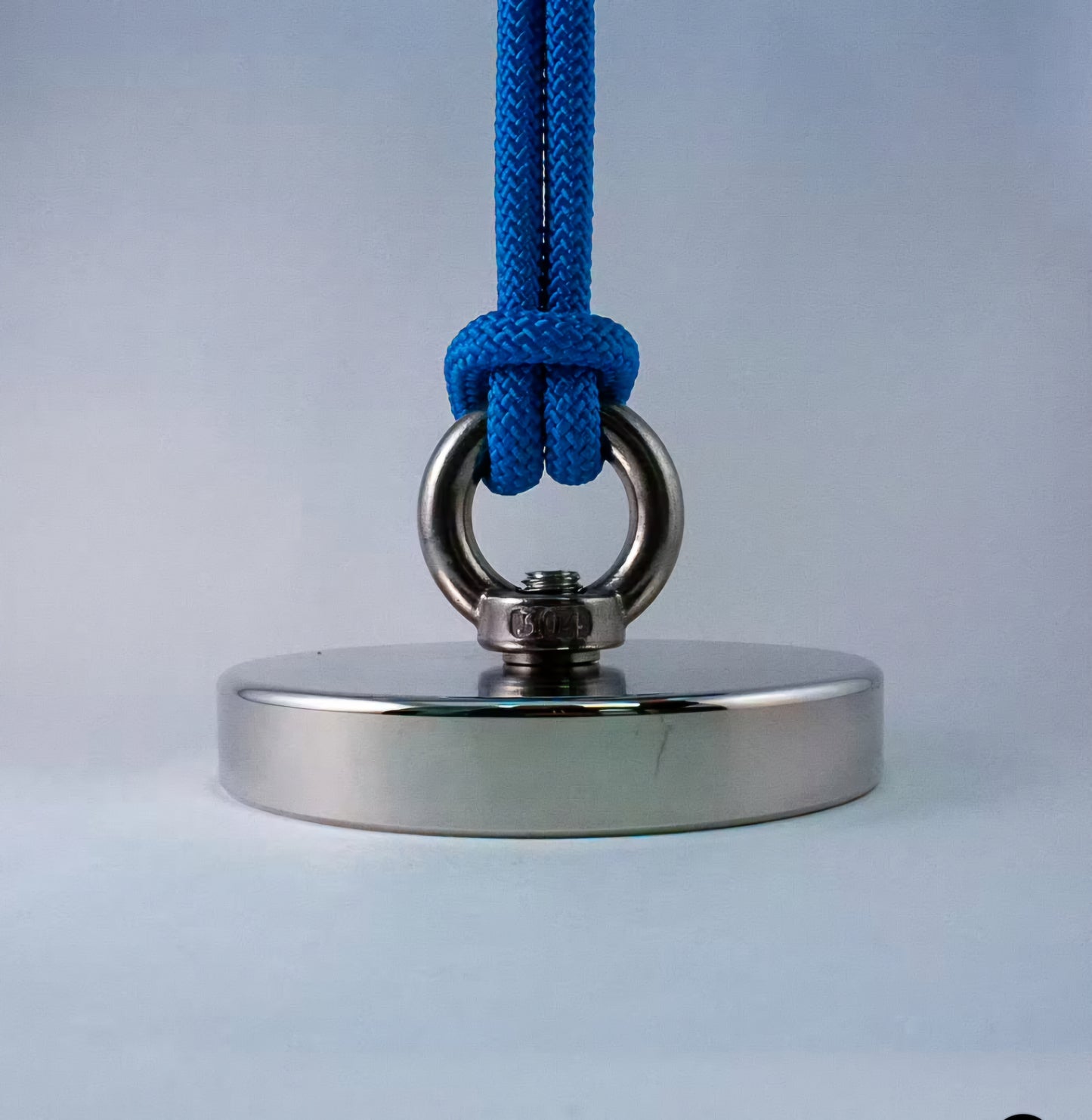 Magntesfiske-set 250kg neodymium magnet och rep.